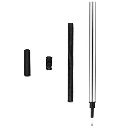 Leinuosen 30 Pieces Rollerball Pen Refill Writing Pen Refills for School and Office, 5 mm Tip, Black Ink