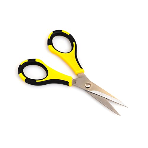 EK Tools Cutter Bee Precision Scissors, Small, Yellow and Black, Package Includes 1 Ergonomic Scissor and 1 Protective Safety Cover, For Cutting, Crafting, Paper, Herbs, and More