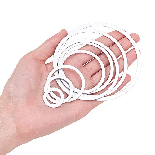 BENECREAT 9 Sets Cutting Dies Cut Metal Scrapbooking Stencils Nesting Die for Festival Chrismas Embossing Photo Album Cards Making - Round, Square, Octagon, Heart, Flower