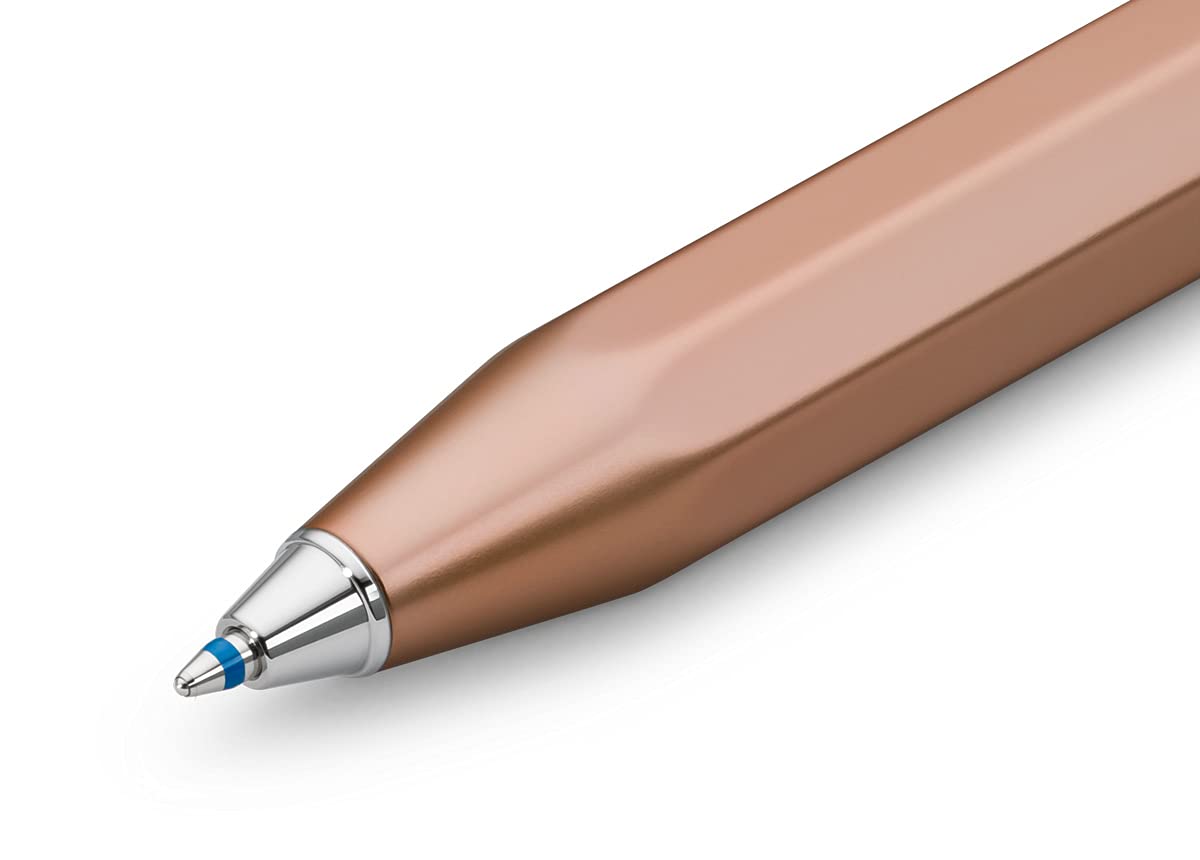 Kaweco AL SPORT Ball Pen Rosé Gold I Retractable Ballpoint Pen in Classic Design with Standard D1 Refills I Aluminium Ball Pen 13cm