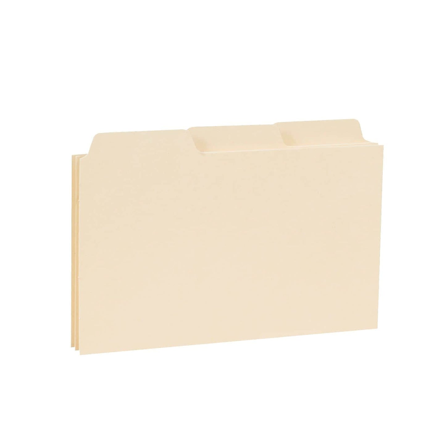 Smead Index Card Guide, 5"W x 3"H, with blank 1/3-Cut Tabs, Manila, 100 per Box (55030)