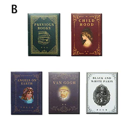 Vintage Cardboard,500pcs Retro Poster Card Stash Pack|for DIY Scrapbooking Planner,Phone,Bojo,Collection,by JOMOYEEH(1.95" x 1.35"/Sheet)B