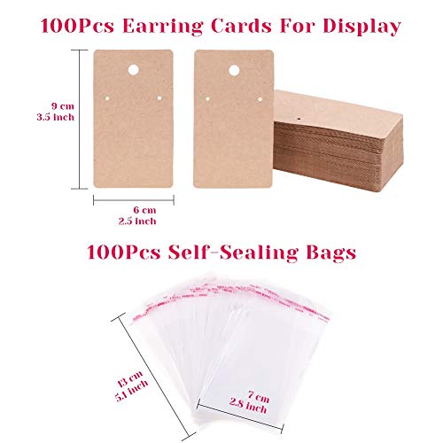 anezus Earrings Hooks for Jewelry Making, 2000Pcs Earring Making Supplies Kit with Fish Hook Earrings, Earring Cards, Jewelry Plier, Earring Backs and Jump Ring for Jewelry Making and Earring Repair