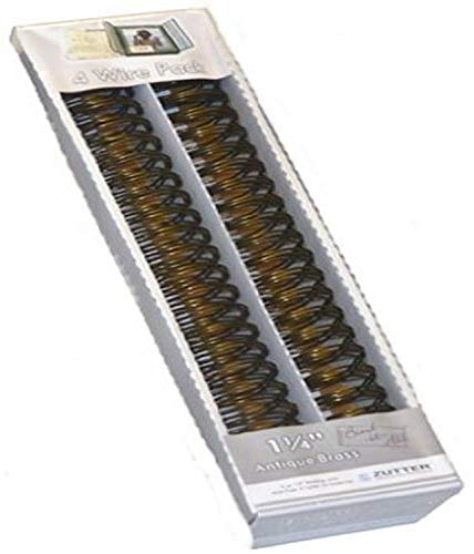 Zutter Innovative Products Bind-It-All OWire 1.25" 4/Pkg - Antique Brass