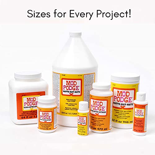 Mod Podge Matte Sealer, Glue & Finish: All-in-One Craft Solution- Quick Dry, Easy Clean, for Wood, Paper, Fabric & More. Non-Toxic - Craft with Confidence, Made in USA, 32 oz., Pack of 1