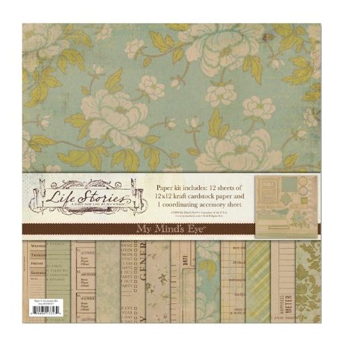 My Mind's Eye Life Stories Scrapbooking Paper and Accessories Kit #1