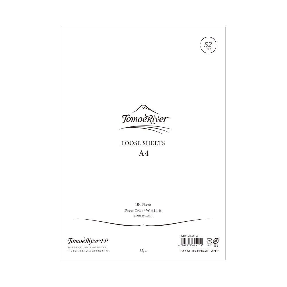 Tomoe River FP Loose Sheet, 8.27 x 11.7 Inches (A4-size), White, 100 Sheets/Pack (TMR-A4P-W)