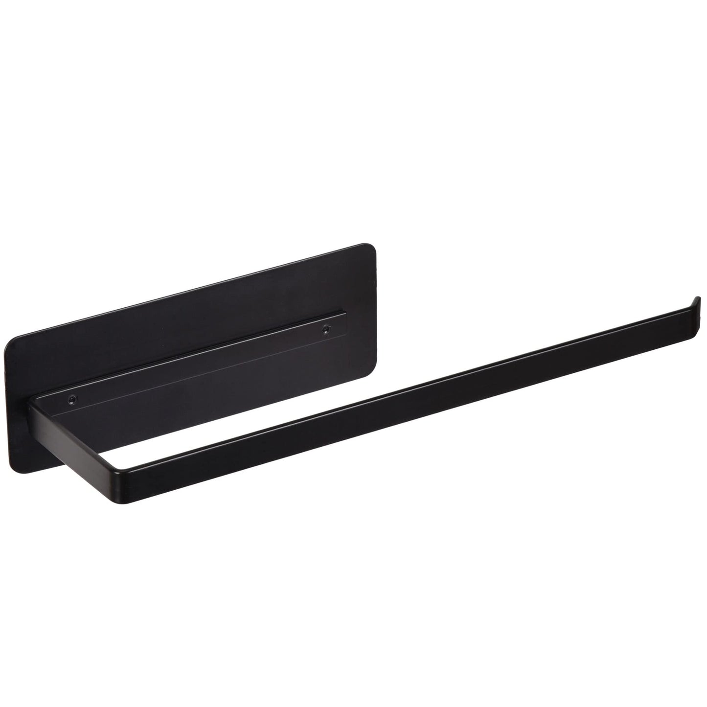 EASTTOWEST Magnetic Paper Towel Holder,Black Towel Bar Rack for Refrigerator BBQ Grills Griddles Toolbox RVs Tailgates,Heavy Duty Strong Magnet Backing,12”(L) x 3”(H),Fit All US Paper Roll