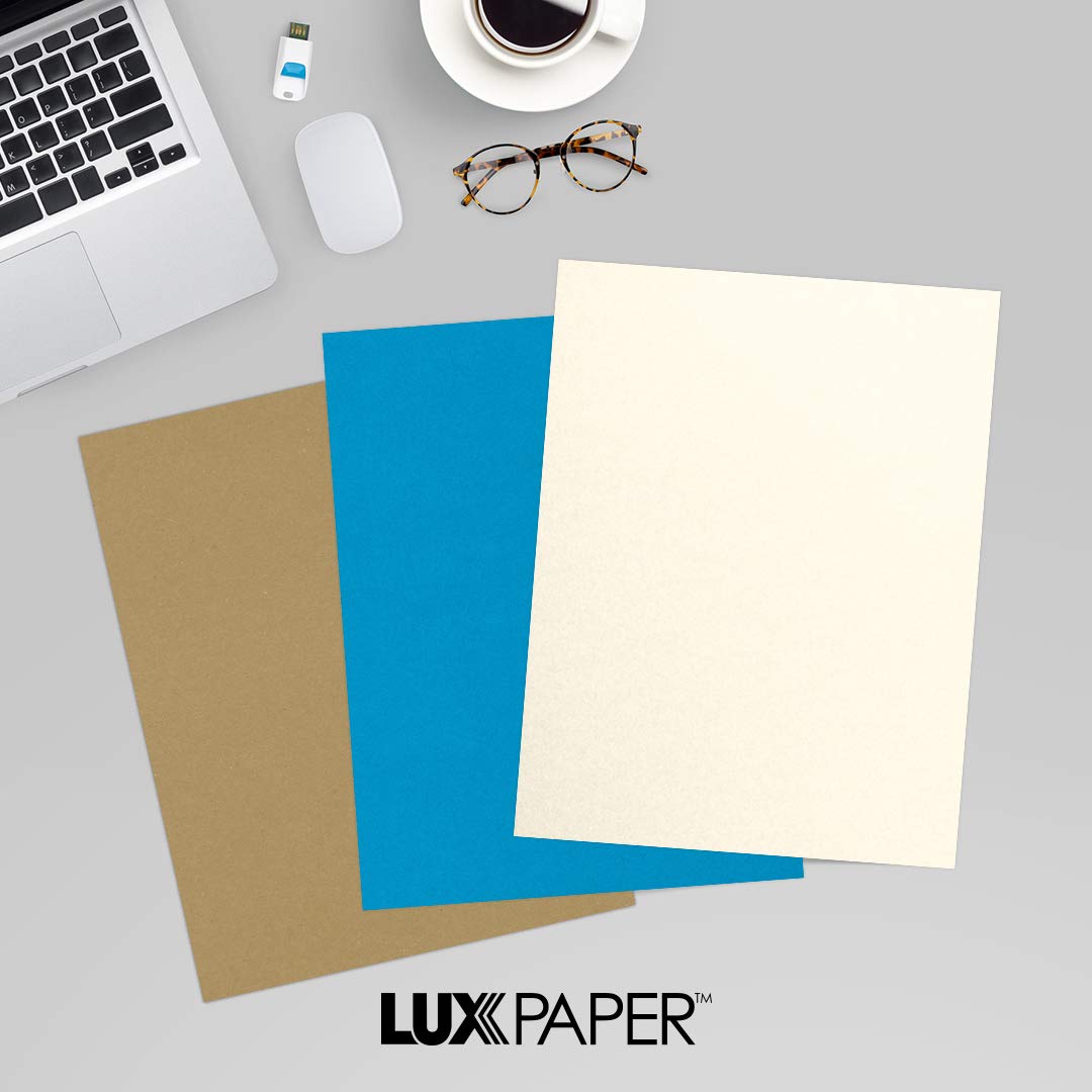 LUXPaper 8.5" x 11" Paper | Letter Size | Champagne Metallic | 80lb. Text | 50 Qty