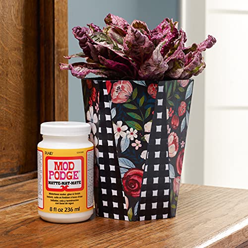 Mod Podge Matte Sealer, Glue & Finish: All-in-One Craft Solution- Quick Dry, Easy Clean, for Wood, Paper, Fabric & More. Non-Toxic - Craft with Confidence, Made in USA, 32 oz., Pack of 1