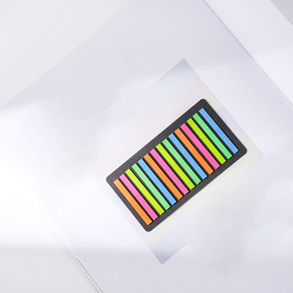 Page Markers Sticky Index Tabs Label Highlighter Strips, Transparent PET Filing Flags Notes Stickers Decorative for Appointment Events Scrapbook Planner Reading Classify Files 300 Pieces 5 Colors