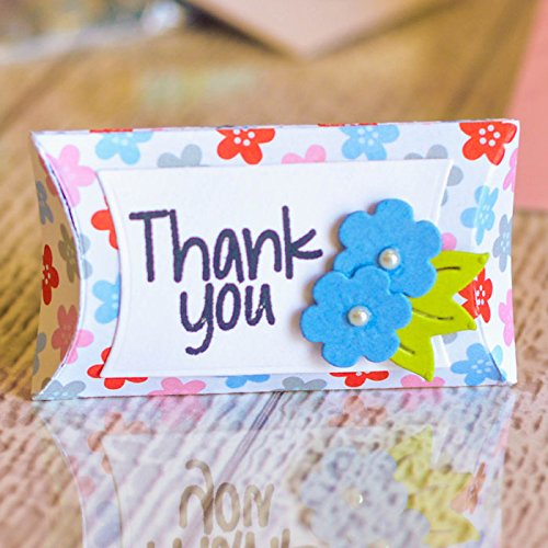 Mini Pillowbox Die Cuts for Card-Making and Scrapbooking Supplies by The Stamps of Life - Custom Party Favors