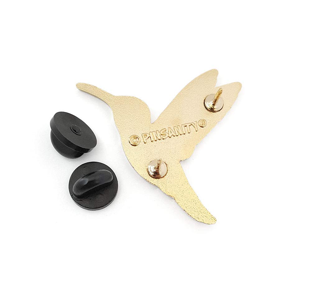 Pinsanity Hummingbird Enamel Lapel Pin