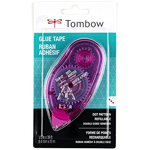 Tombow 62147 MONO Adhesive Dots Applicator. Easy to Use Tape Runner for a Variety of Uses,Multicolor