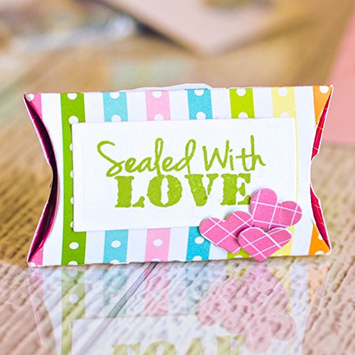 Mini Pillowbox Die Cuts for Card-Making and Scrapbooking Supplies by The Stamps of Life - Custom Party Favors