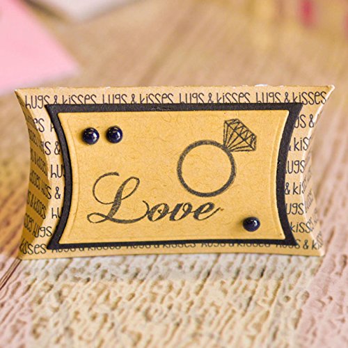 Mini Pillowbox Die Cuts for Card-Making and Scrapbooking Supplies by The Stamps of Life - Custom Party Favors
