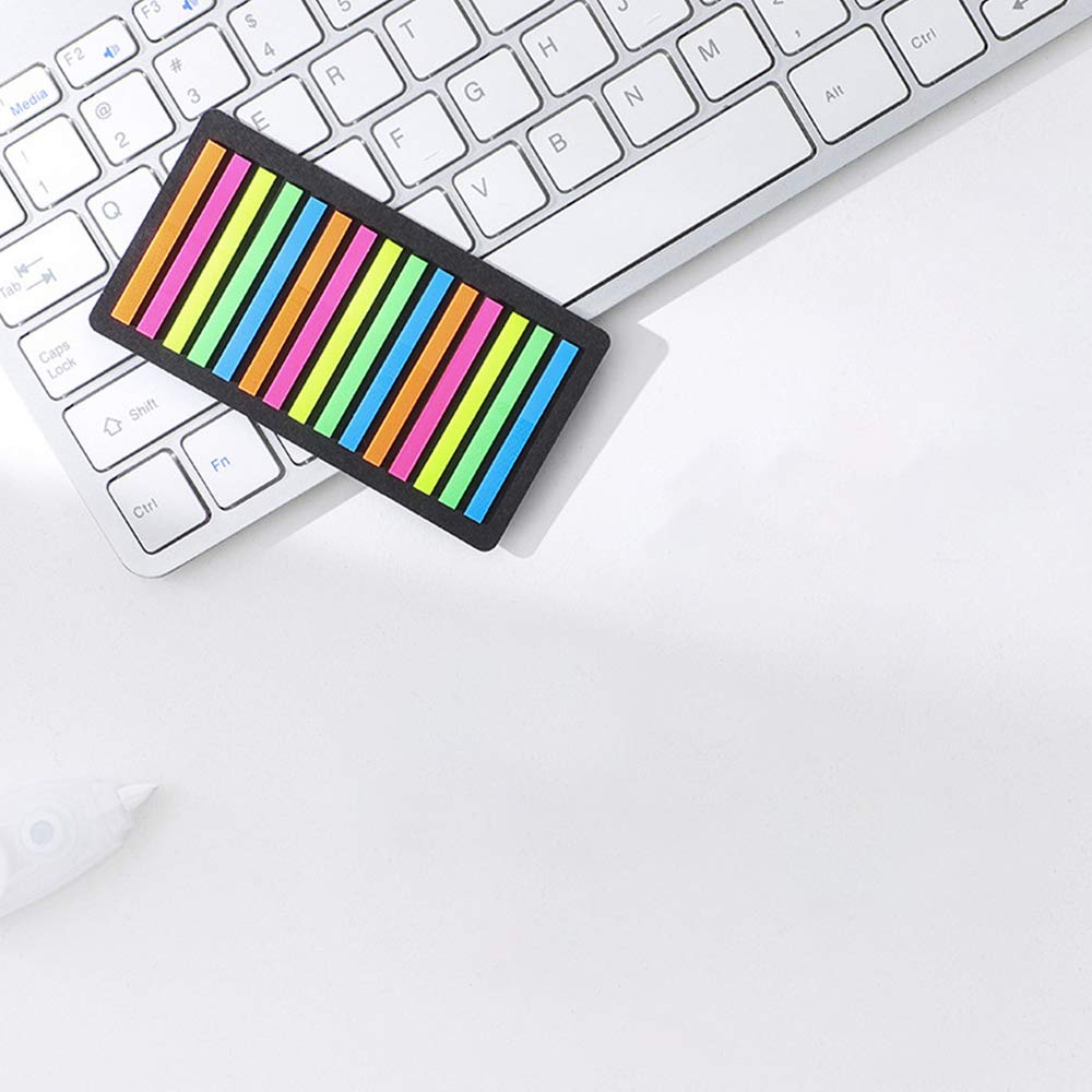 Page Markers Sticky Index Tabs Label Highlighter Strips, Transparent PET Filing Flags Notes Stickers Decorative for Appointment Events Scrapbook Planner Reading Classify Files 300 Pieces 5 Colors