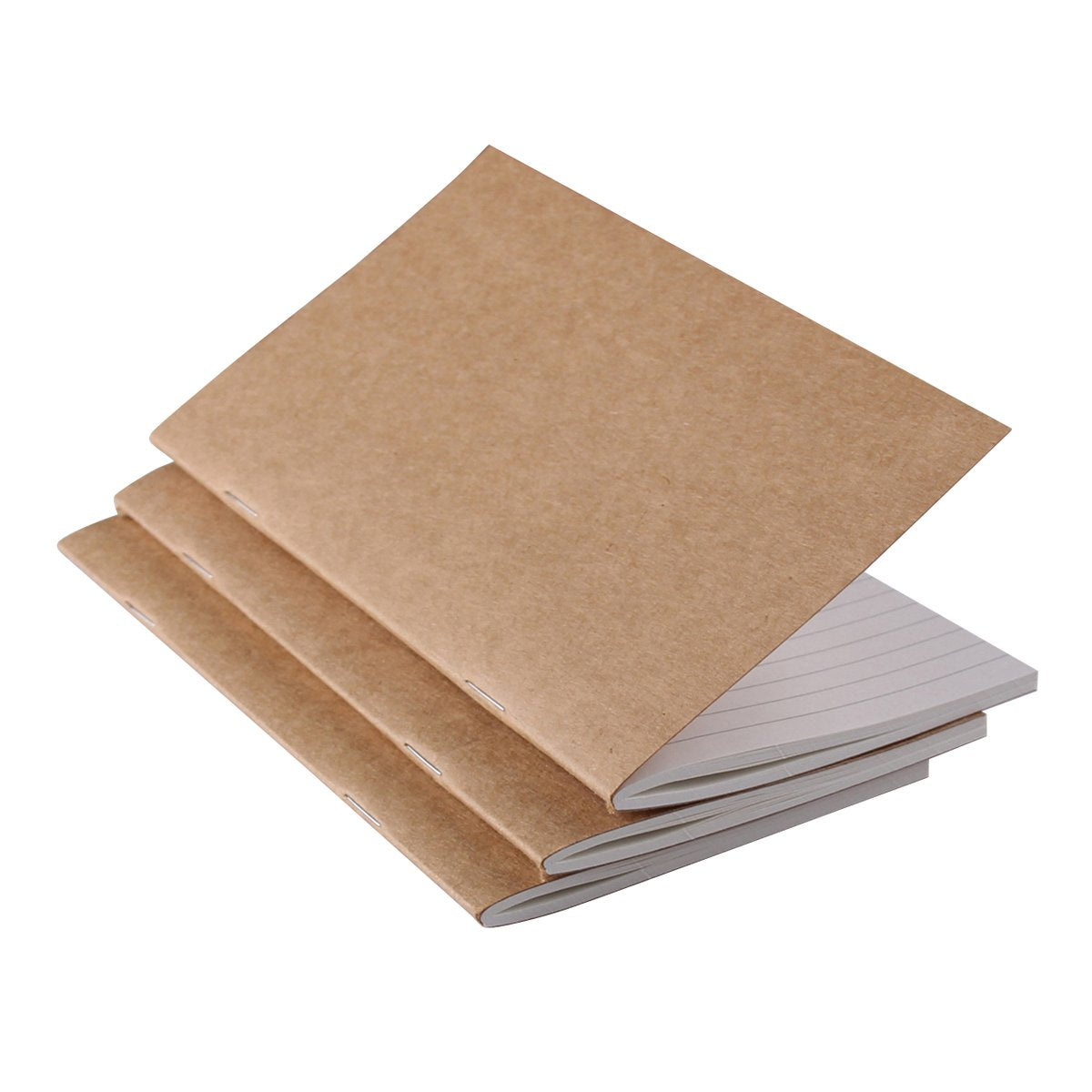 Robrasim Refill Inserts for Medium Leather Traveler's Notebook 6.7" x 4" - Set of 3 - Line