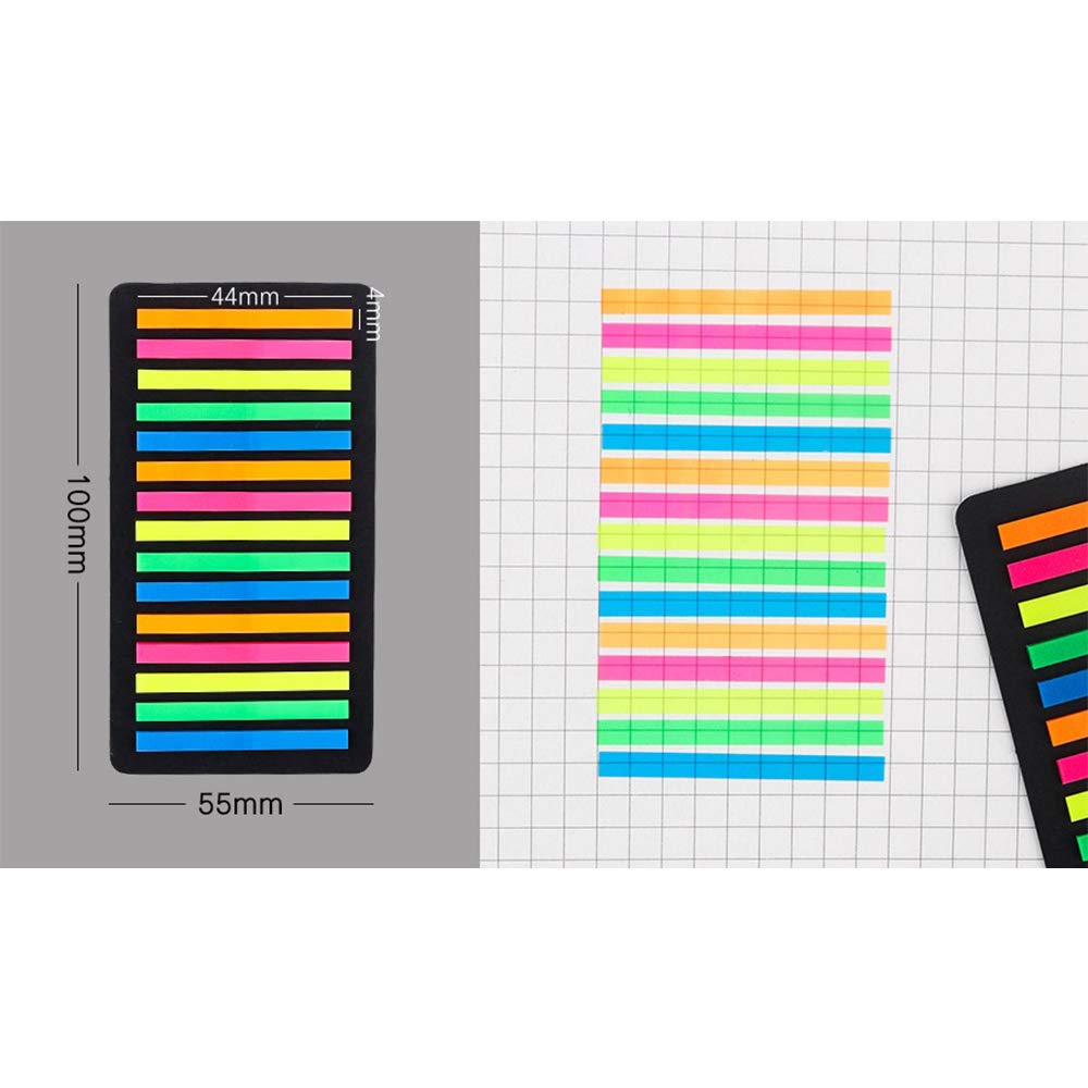 Page Markers Sticky Index Tabs Label Highlighter Strips, Transparent PET Filing Flags Notes Stickers Decorative for Appointment Events Scrapbook Planner Reading Classify Files 300 Pieces 5 Colors