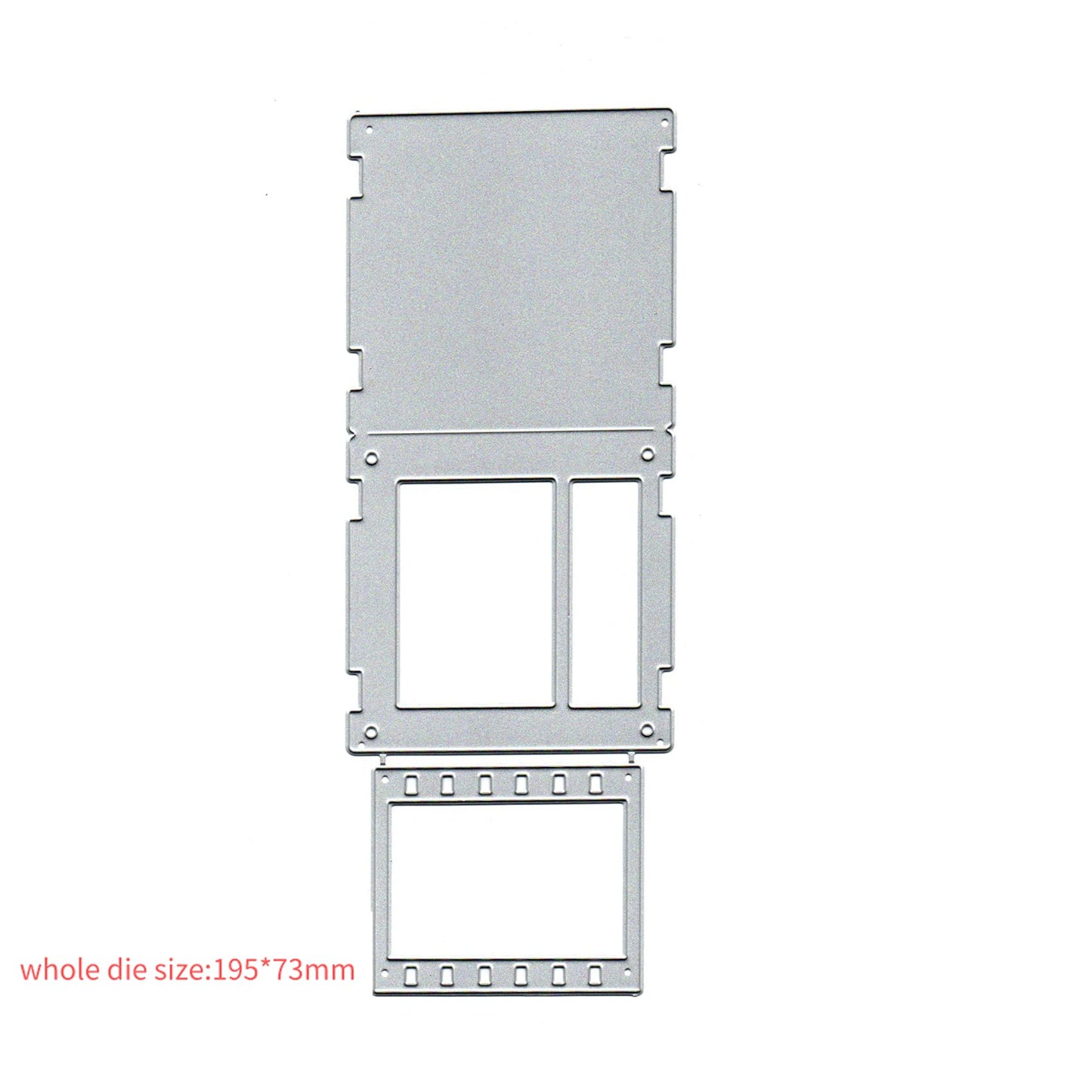 Sunnykid Retro Slides Design Metal Cutting Die CutsOld-Fashioned Basic Retro Slides Design Stencils DIY Crafts Card Cutting Dy Cuts for DIY Emboss Card Making Photo Decorative Paper Dy Scrapbooking