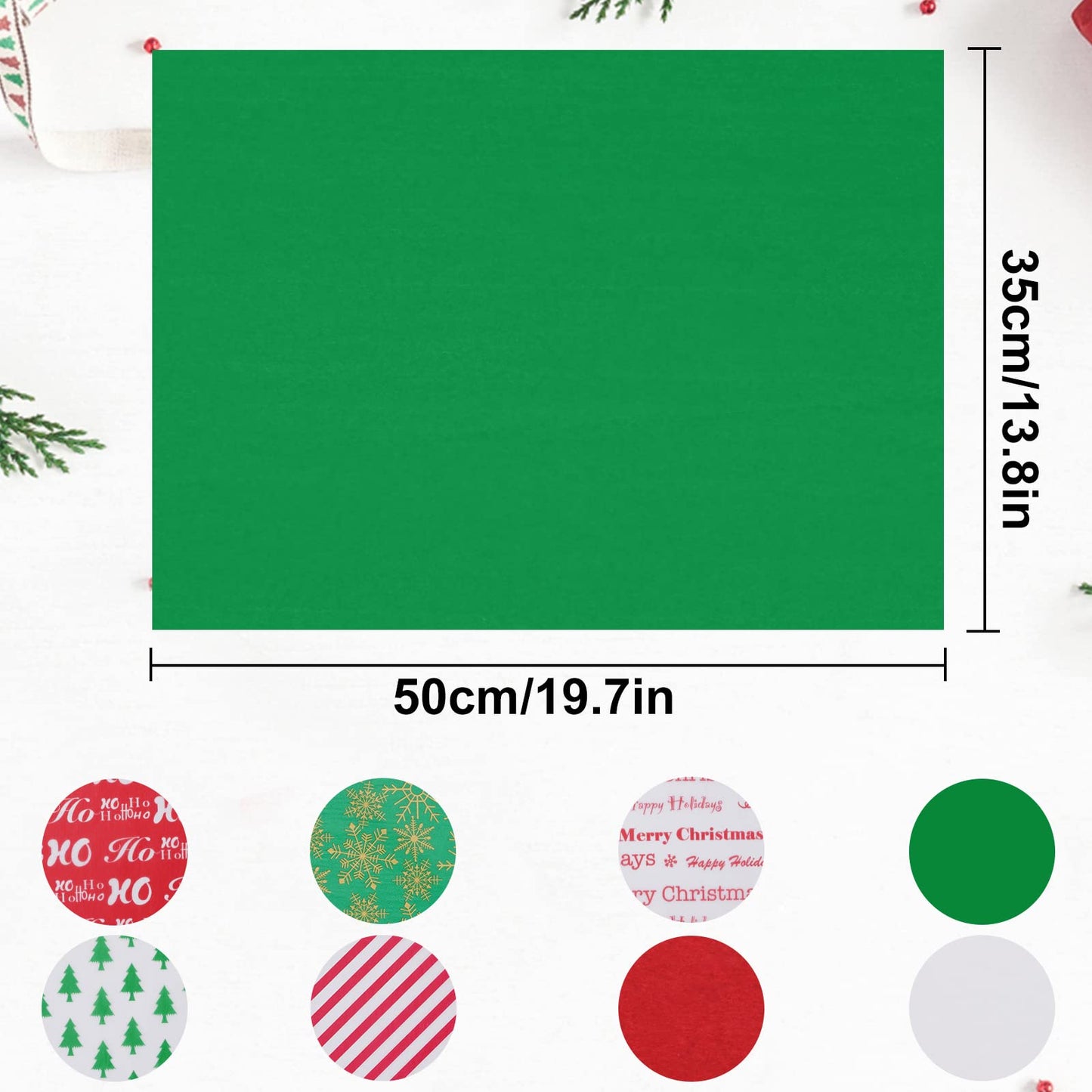 Blisstime Tissue Paper for Gift Bags 110 Sheets 13.8'' x 19.7'' Christmas Tissue Paper for Gift Wrapping, 8 Different Designs Christmas Wrapping Paper Bulk for DIY Crafts Holiday Decor (110)