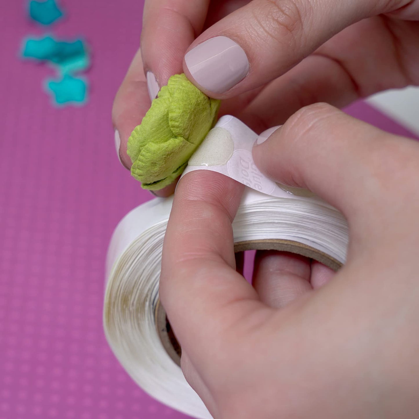 Glue Dots, Craft Dots, Double-Sided, 1/2", .5 Inch, 200 Dots, DIY Craft Glue Tape, Sticky Adhesive Glue Points, Liquid Hot Glue Alternative, Clear