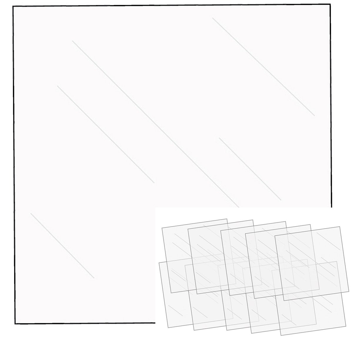 We R Memory Keepers 660871 10 Piece Fuseables Clear Sheets, 12 x 12"