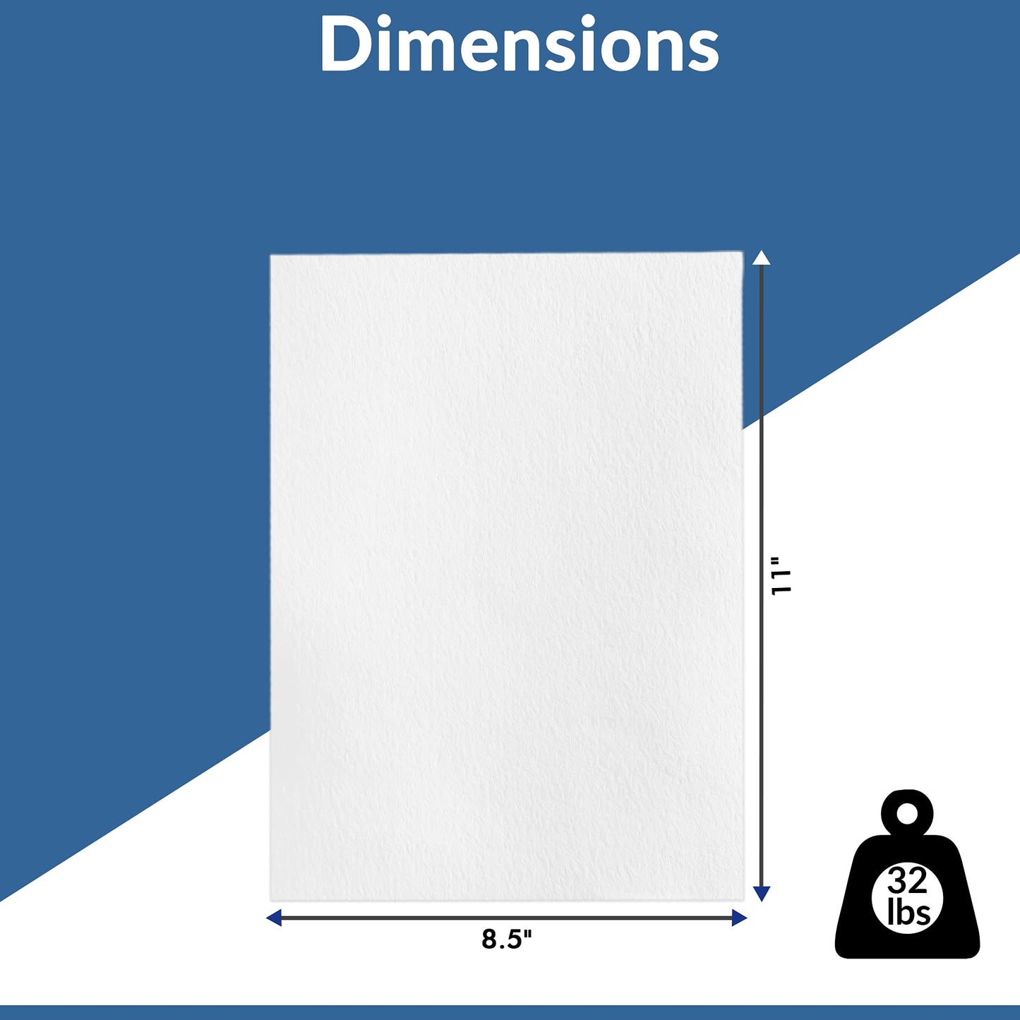 TYH Supplies 50 Pack Newsprint Drawing Paper Printer Friendly Blank 32 lb, Rough, 8.5 x 11 Inches