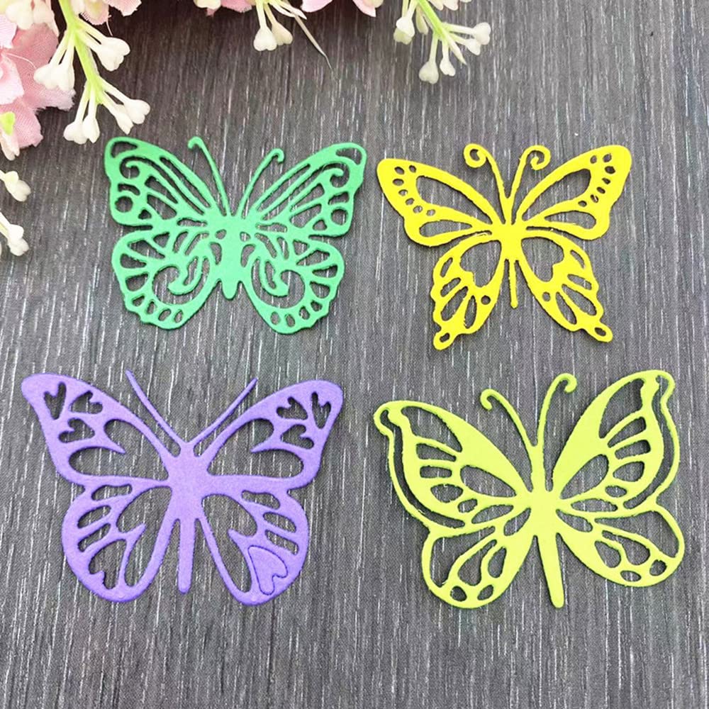 4Pcs Butterfly Animal Metal Cutting Dies for Card Making New, ZECNG Carbon Steel Butterfly Die Cuts Stencils Tool for Paper Crafting/Scrapbooking/Embossing/Photo Album Decor/DIY Craft/Gift