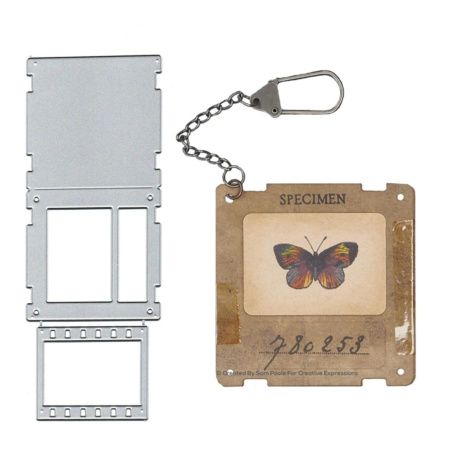 Sunnykid Retro Slides Design Metal Cutting Die CutsOld-Fashioned Basic Retro Slides Design Stencils DIY Crafts Card Cutting Dy Cuts for DIY Emboss Card Making Photo Decorative Paper Dy Scrapbooking