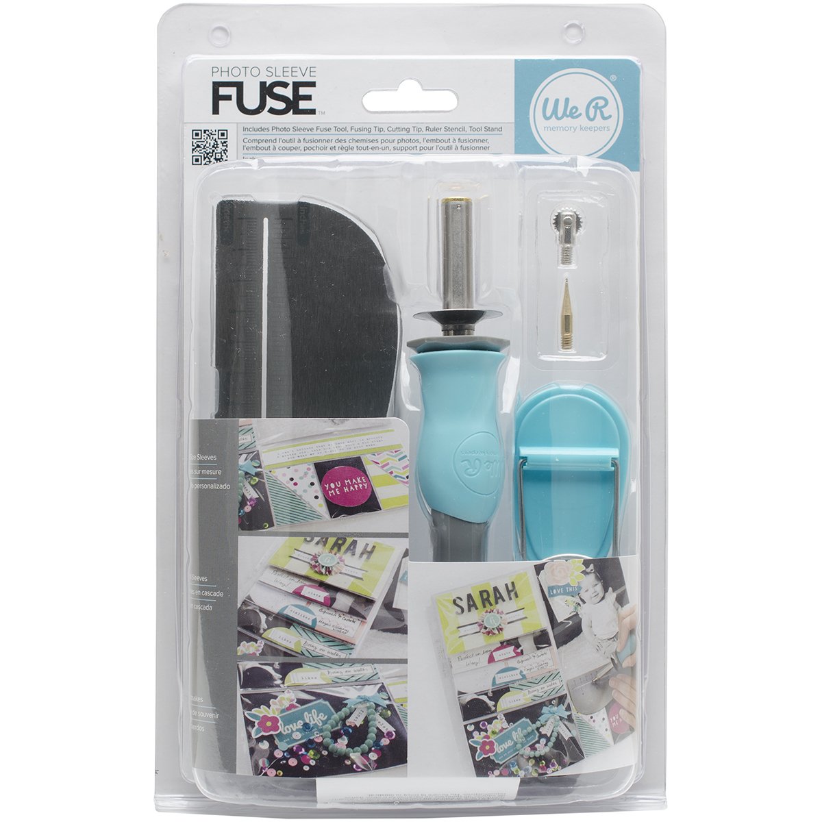 We R Memory Keepers, Fuse Tool Starter Kit, Includes 1 Tool, 1 Fusing Tip, 1 Cutting Tip, 1 Ruler, and 1 Stand, Scrapbooking Tool to Fuse Page and Photo Protectors, Acetate, and More