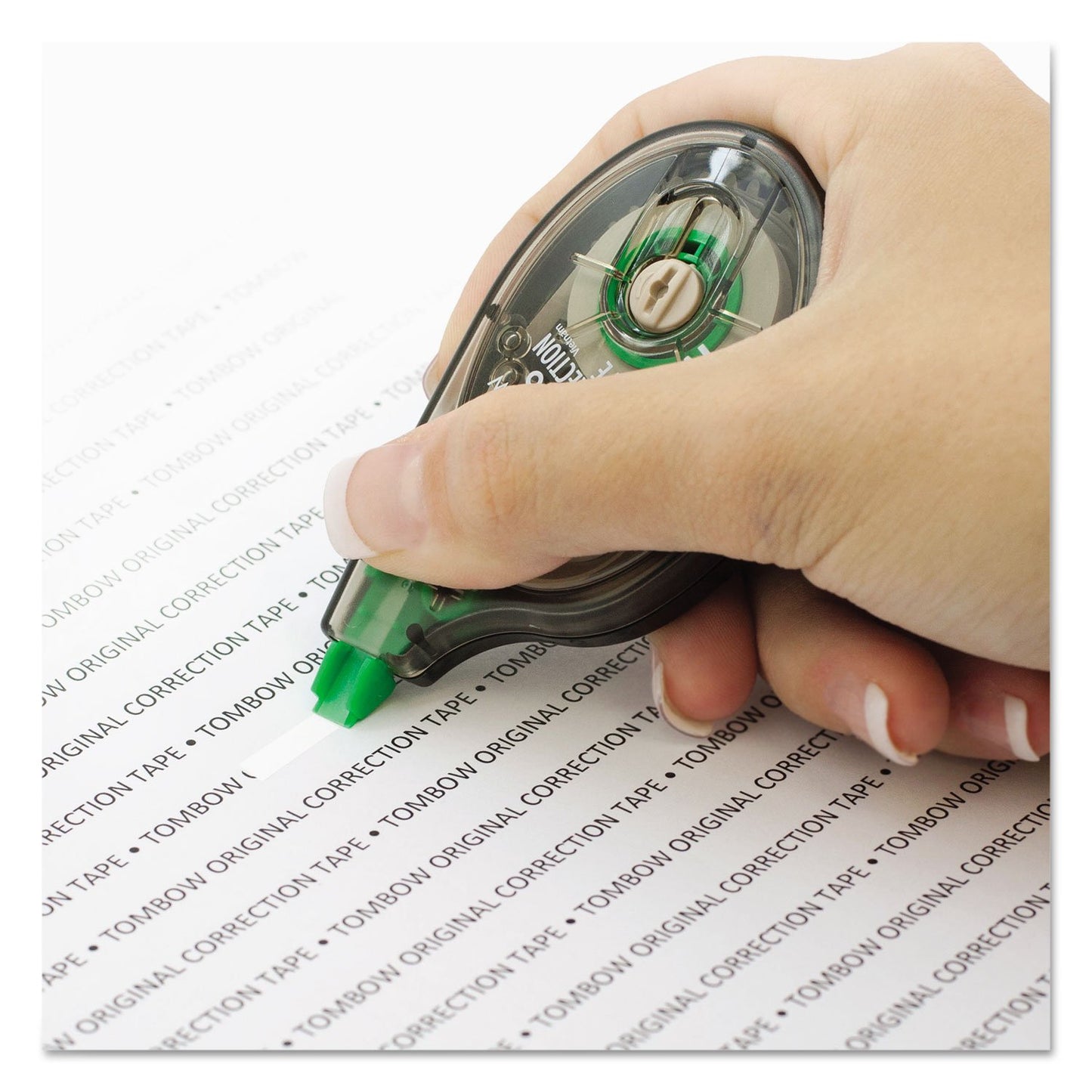 Tombow 68627 MONO Correction Tape, Non-refillable, White, 1/6" x 394", 2 Count (Pack of 1)