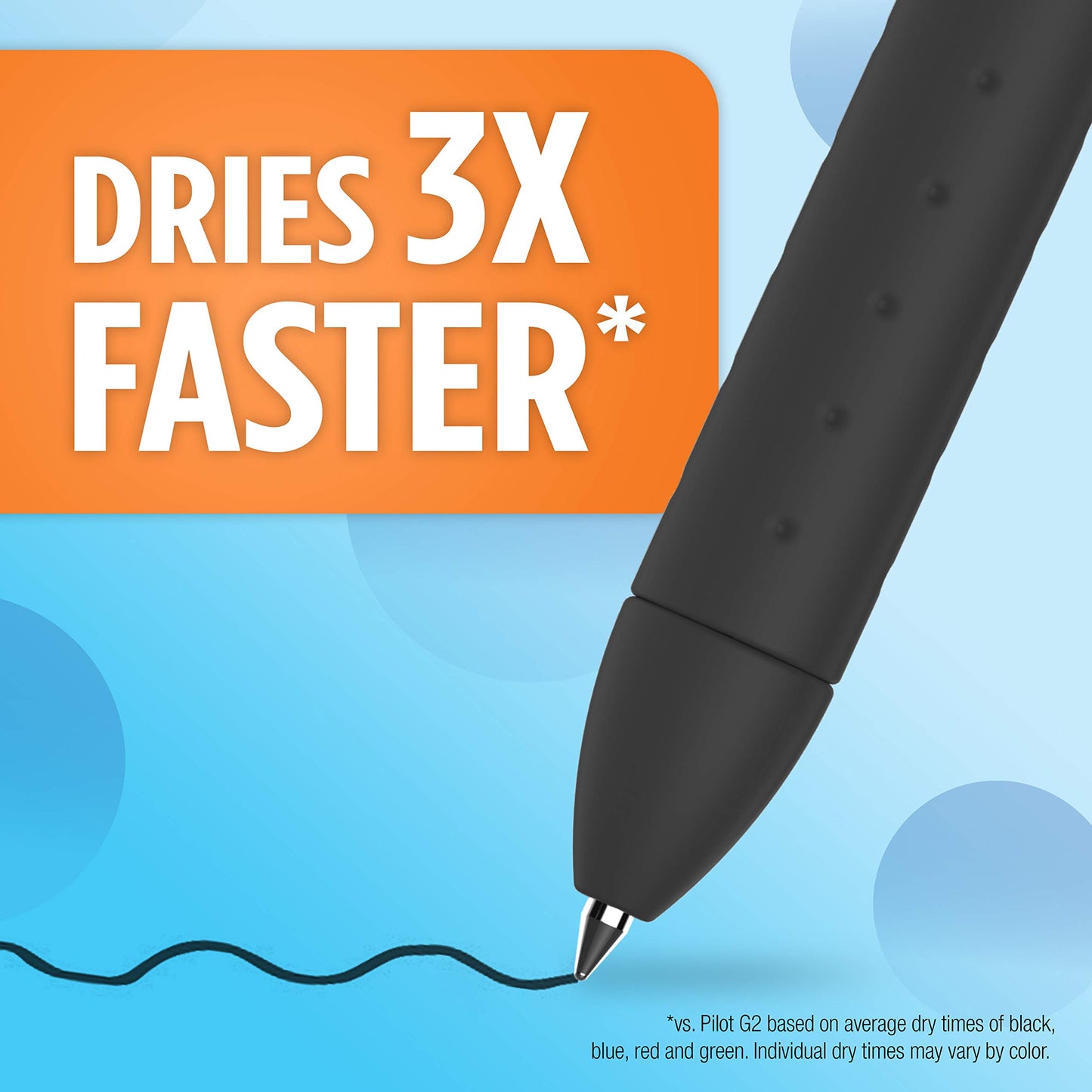 Paper Mate 1951638 InkJoy Gel Pens, Fine Point, Black, 3 Count