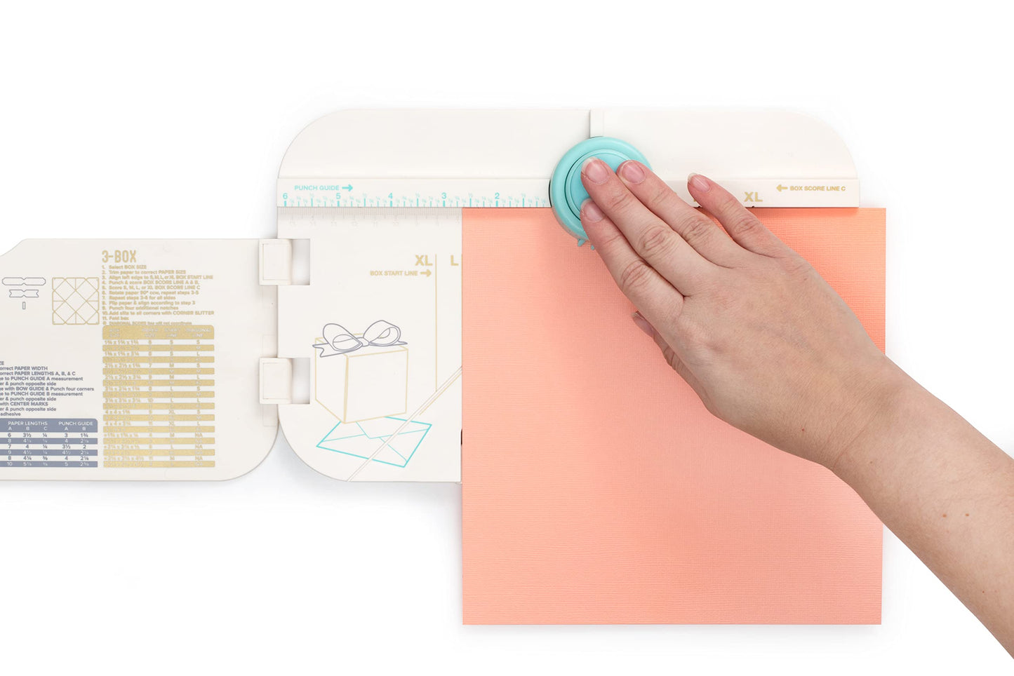 We R Memory Keepers 123 Punch Board, Create Custom Envelopes, Boxes, and Bows, All-in-on Punch Board, Use with Cardstock or Favorite Paper, Gift Boxes, Birthdays, Holidays, Wedding Showers, Parties