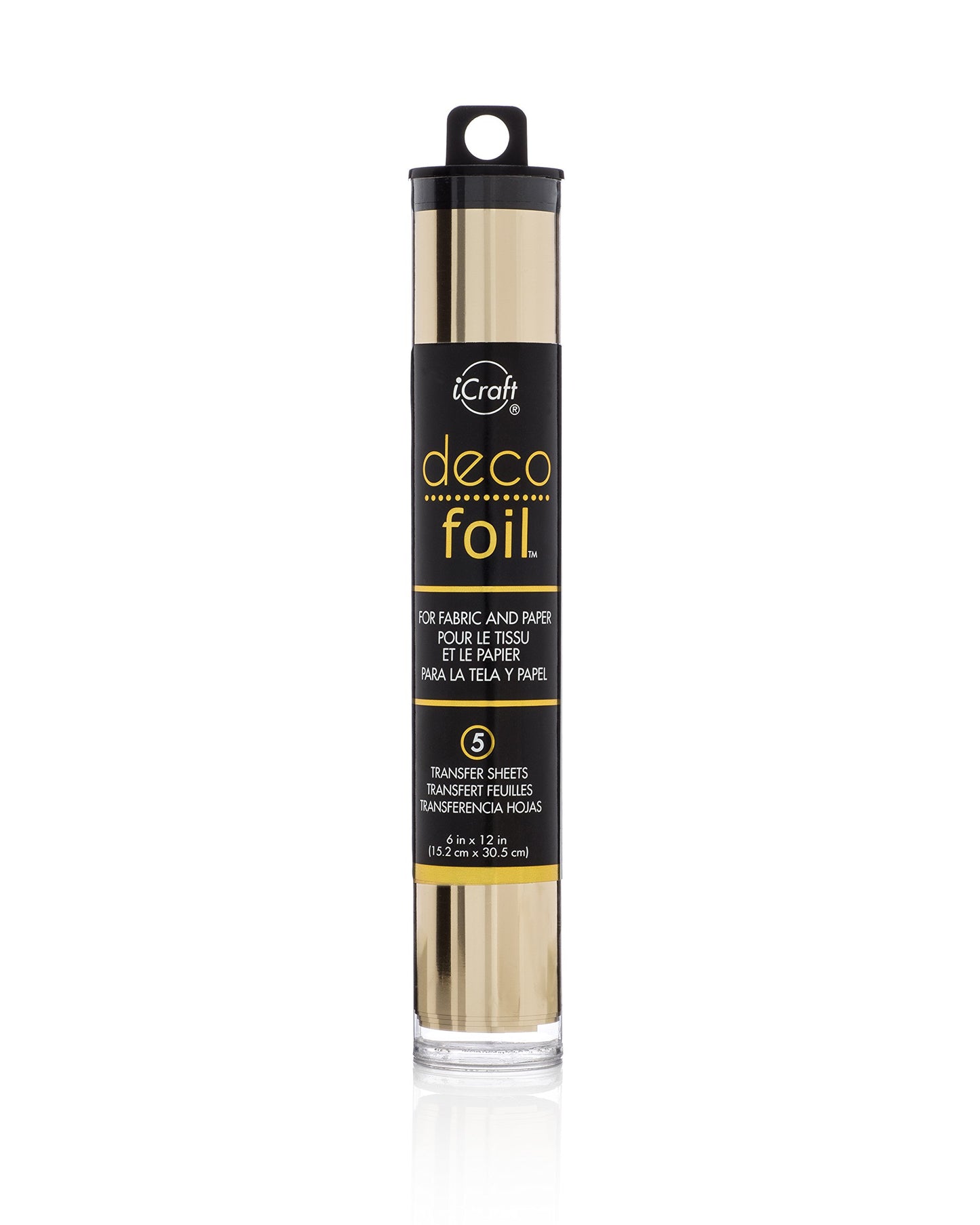 iCraft Deco Foil, 5 Transfer Sheets, 6" x 12", Champagne