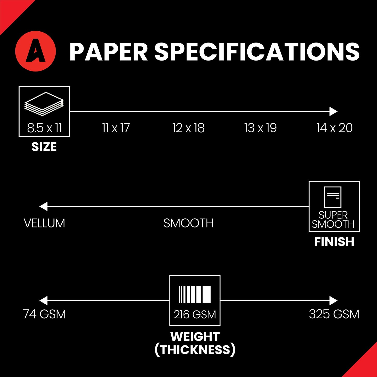 Accent Opaque Cream-Colored 8.5” x 11” Cardstock Paper, 80lb, 216gsm – 250 Sheets (1 Ream) – Premium Super Smooth Heavy Cardstock, Warm White Printer Paper for Ink Heavy Projects – 121978R