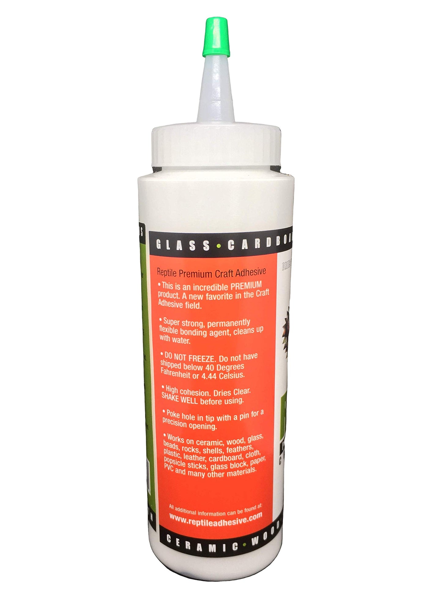 Reptile Premium Craft Adhesive 8.5 oz Dries Clear-Order and Ship Above 40 Degrees F