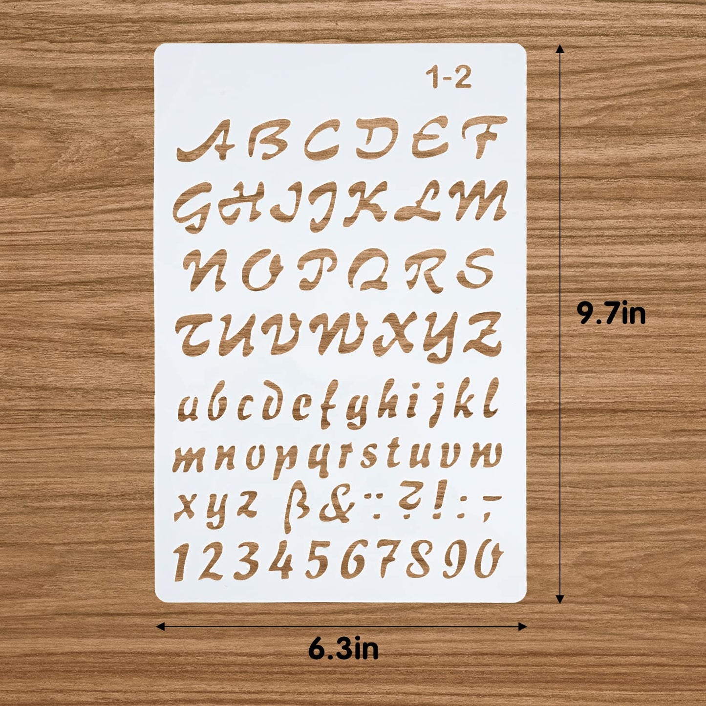 DEPEPE 12pcs Plastic Stencils for Journal Painting Craft 6.3 x 9.7 Inches