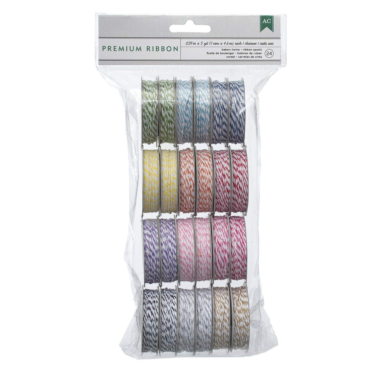 American Crafts Extreme Value Bakers Twine Variety Pack by | Brights | 24 Pack