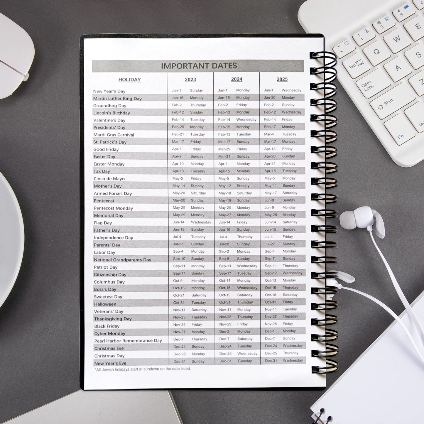 UtyTrees Planner 2024-2025 - Weekly Monthly Planner Daily 2024-2025 from January 2024 to June 2025, 18 Month Planner, 5.2" x 7.5", Thicker Paper, Black