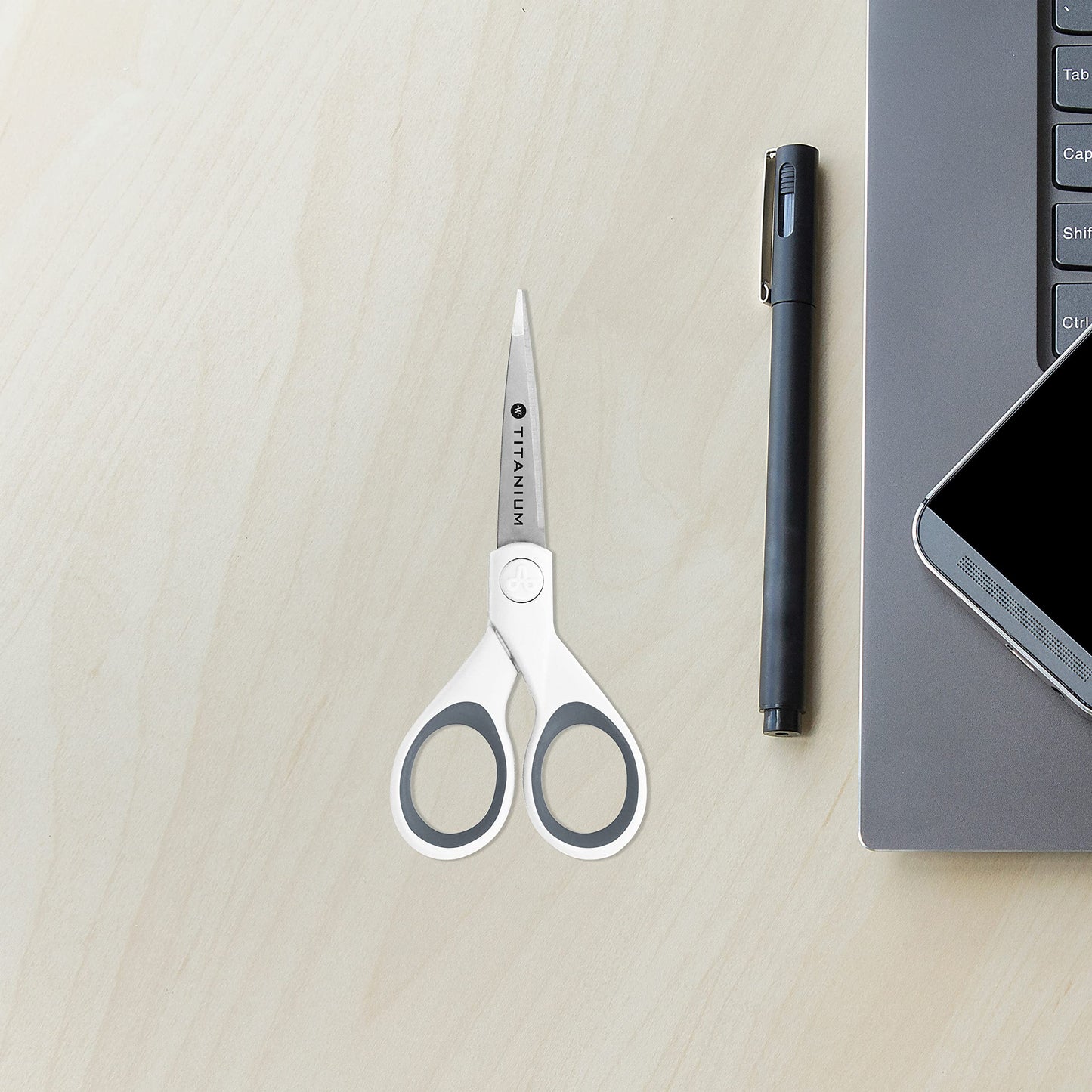 Westcott 5" Straight Titanium Bonded Craft Scissors with Micro Tip