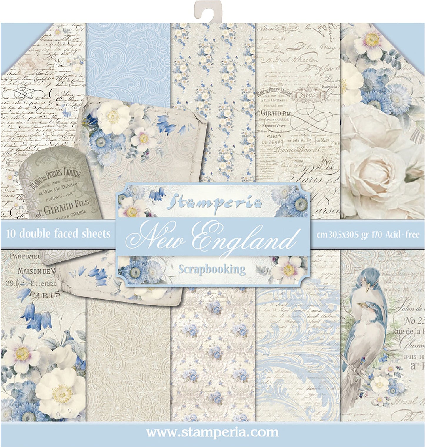 Stamperia Intl Old England Double Sided Paper Pad (10/Pack), 12" x 12"