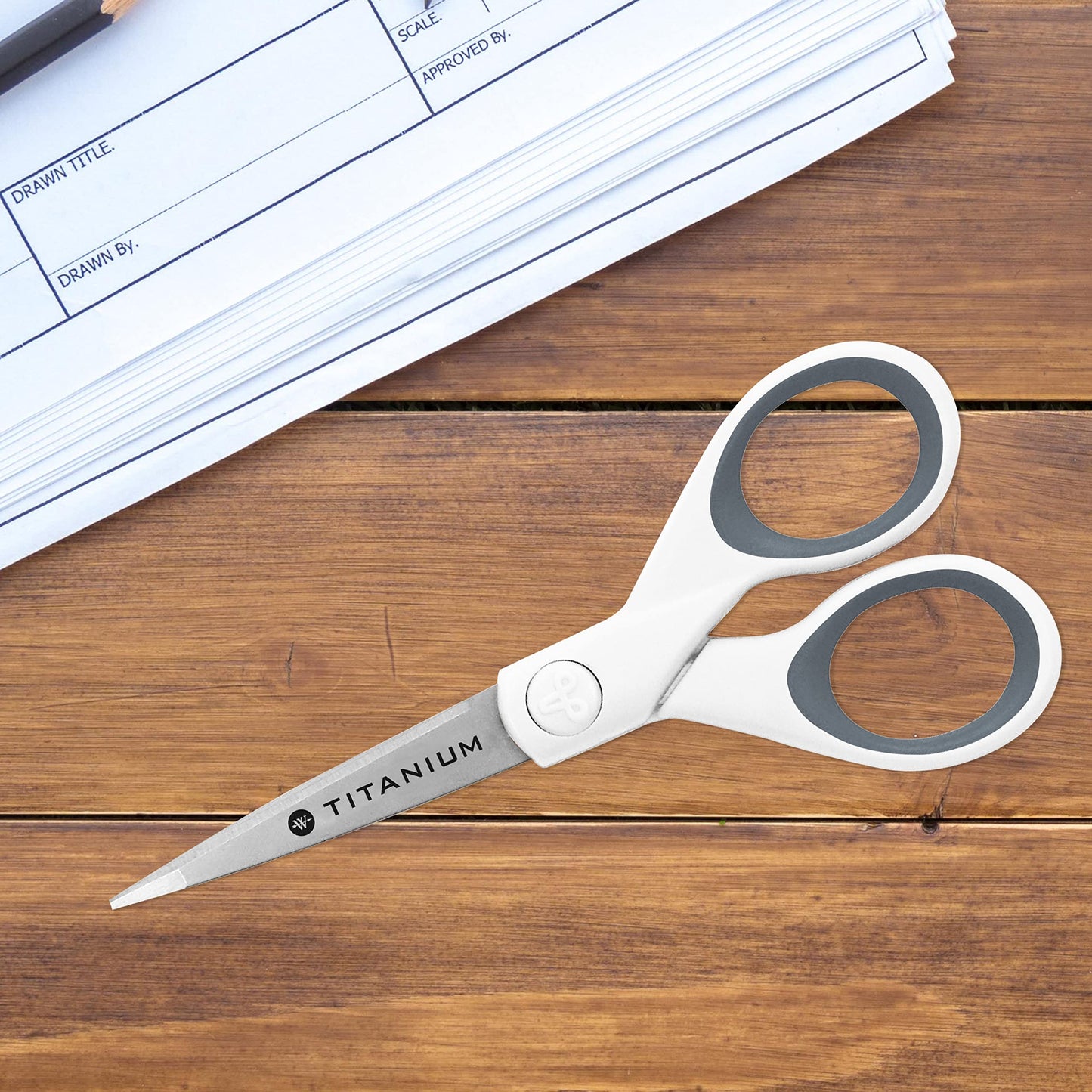Westcott 5" Straight Titanium Bonded Craft Scissors with Micro Tip