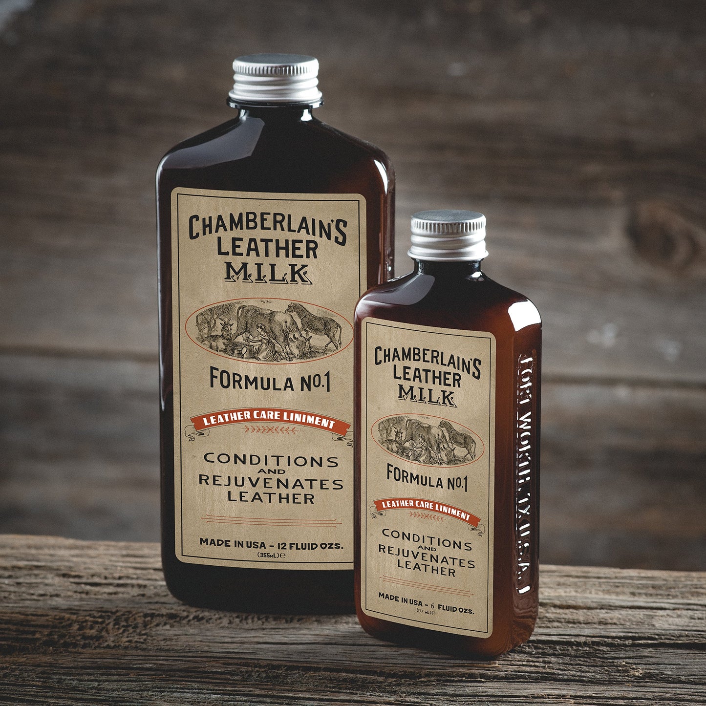 Leather Milk Conditioner and Cleaner for Furniture, Cars, Purses and Handbags. All-Natural, Non-Toxic Conditioner Made in the USA. Leather Care Liniment No. 1. 2 Sizes. Includes Premium Applicator Pad
