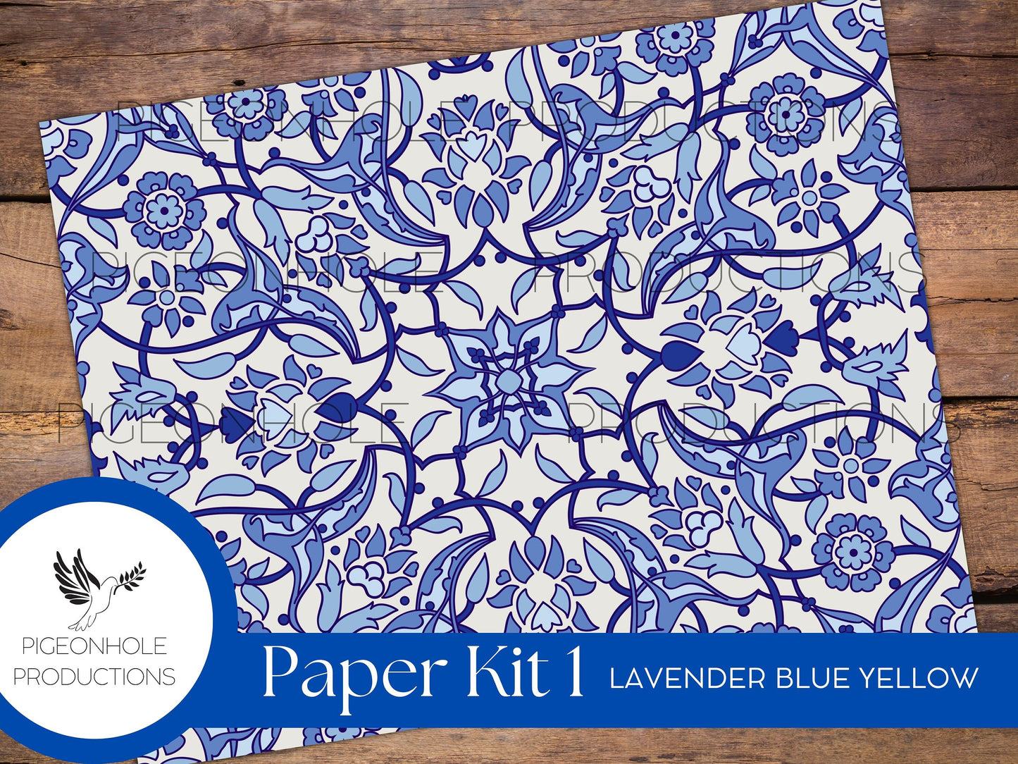 Lavender, Blue, Yellow Paper Kit 1—PRINTABLE, junk journals, scrapbooking, papercrafts, cardmaking, tags, ephemera, multi-media projects