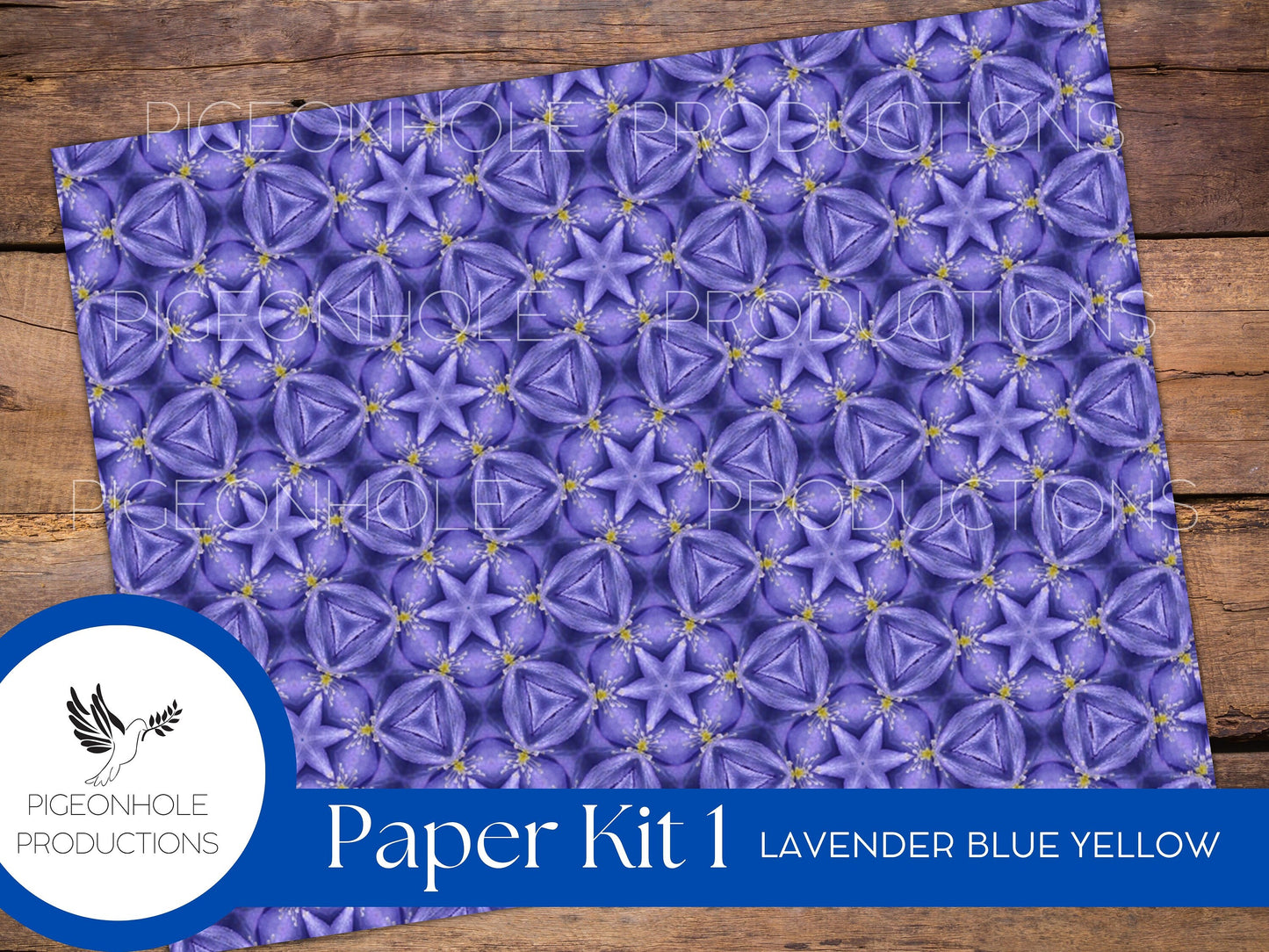 Lavender, Blue, Yellow Paper Kit 1—PRINTABLE, junk journals, scrapbooking, papercrafts, cardmaking, tags, ephemera, multi-media projects