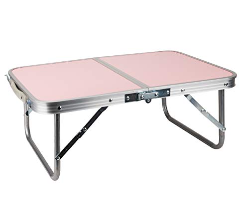 Mind Reader Lap Desk Laptop Stand, Bed Tray, Collapsible, Dorm Room, Portable, Dorm, MDF, Metal, 23.5" L x 16" W x 10" H, Pink