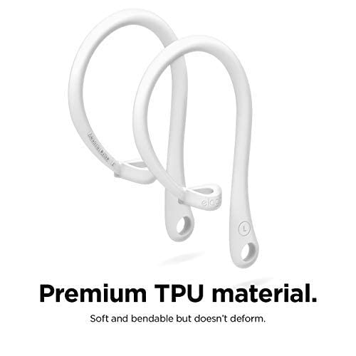 elago Ear Hooks Designed for AirPods Pro 2nd gen, AirPods Pro, Designed for AirPods 3 & 2 & 1, Earbuds Accessories, Anti-Slip, Ergonomic Design, Comfortable Fit (White) [US Patent Registered]