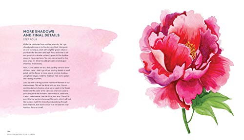 Everyday Watercolor Flowers: A Modern Guide to Painting Blooms, Leaves, and Stems Step by Step