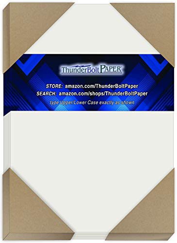 100 Soft Off-White Translucent 17# Thin Sheets - 4.5 X 6.25 Inches Craft|Invitation Card Size - 17 lb/Pound Light Weight Fine Quality Paper - Tracing, Fun or Formal Use - Not a Clear Transparent